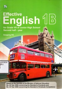 Effective English 1B for Grade VII of Junior High School Second half-year