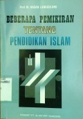 Beberapa Pemikiran tentang Pendidikan Islam