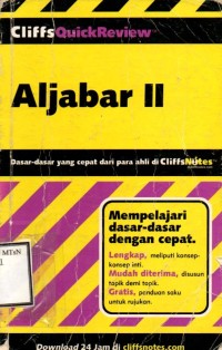 Image of CliffsQuickReviewTM Algebra II