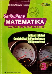 Image of SeribuPena Matematika untuk SMP/MTs Kelas IX