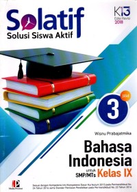 Image of Solatif Bahasa Indonesia untuk SMP/MTs Kelas IX