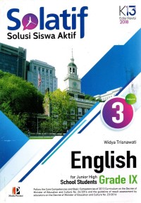 Image of Solatif English for Junior High School Students Grade IX