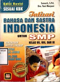 Image of Intisari Bahasa dan Sastra Indonesia untuk SMP